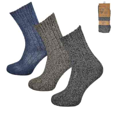 SKARPETA DAMSKA WEŁNIANA PRĄŻEK