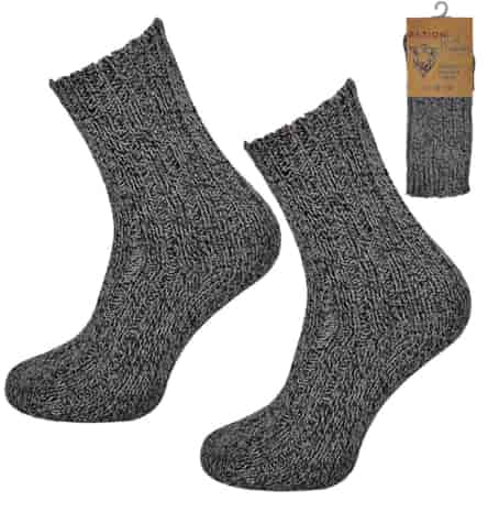 Skarpety damskie wełniane prążkowane