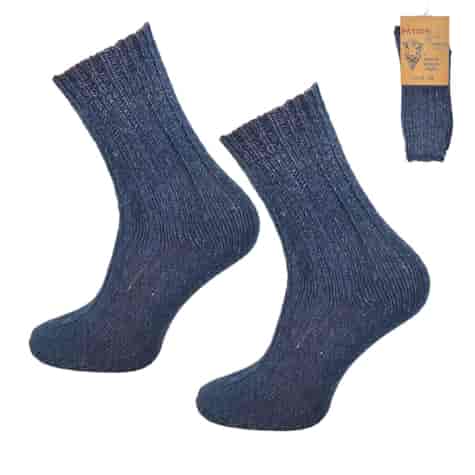 Skarpety damskie wełniane prążkowane