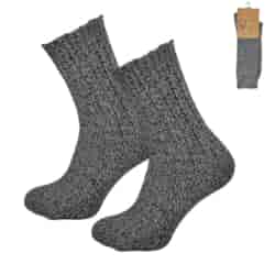 Skarpety męskie wełniane prążkowane