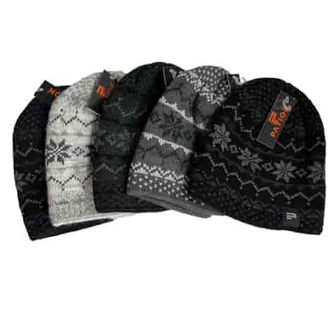 Czapka męska wzorowana