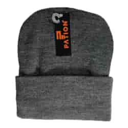 Czapka męska thermo prosta grafit