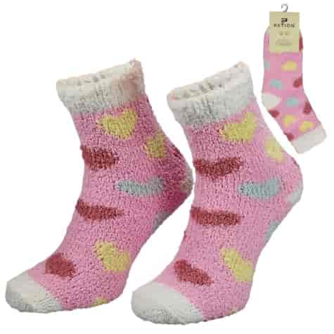 Skarpeta cosy bukla serca różowe 35-38