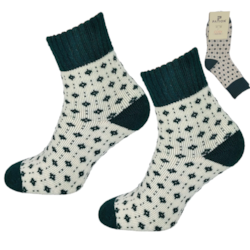 Skarpeta cosy zielone wzorek 35-38