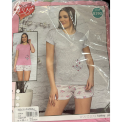 Piżama damska 2 - częściowa bawełniana