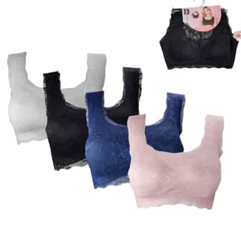 BIUSTONOSZ DAMSKI TYPU TOP KORONKA 9171