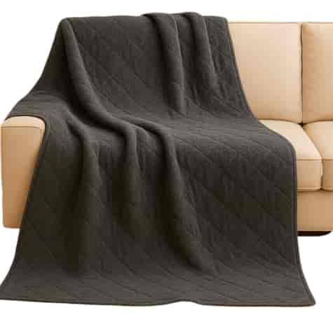 Koc 200x220 ciemno szary