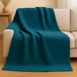 Koc 160x200 granatowy