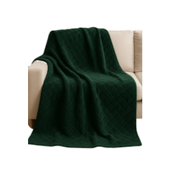 Koc 160x200 butelkowa zieleń