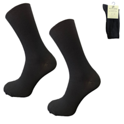 Skarpety medyczne bezuciskowe kolor czarny