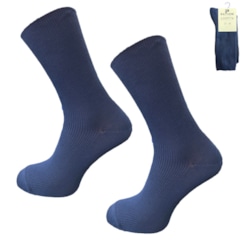 Skarpety medyczne bezuciskowe kolor granatowy
