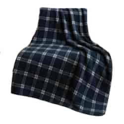 Koc flanelowy granatowy 150x200