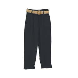 SPODNIE MUŚLIN MALTA CZARNY