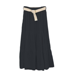 SPÓDNICA MUŚLIN CAPRI CZARN