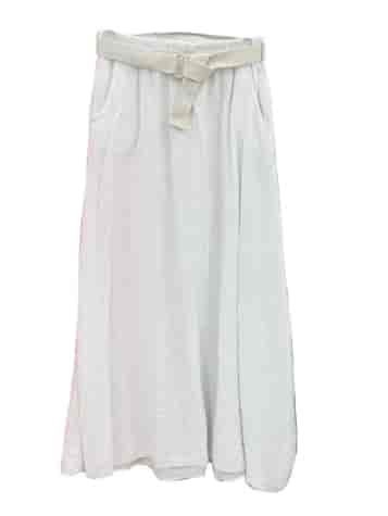 SPÓDNICA MUŚLIN FIESTA BIAŁY