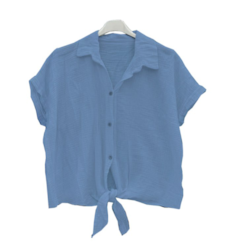 BLUZKA MUŚLIN ELISABET BŁĘKIT