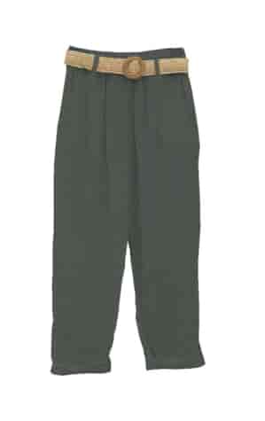 SPODNIE MUŚLIN MALTA OLIWKA