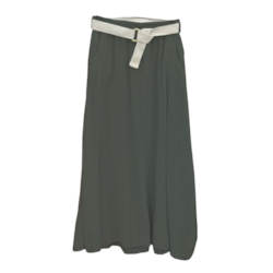 SPÓDNICA MUŚLIN FIESTA OLIWKOWA