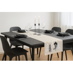 BIEŻNIK DEKORACYJNY SNOWELLE ŚNIEŻYNKI 40X180CM