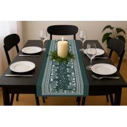 BIEŻNIK DEKORACYJNY SNOWELLE CICHA NOC  40X180CM