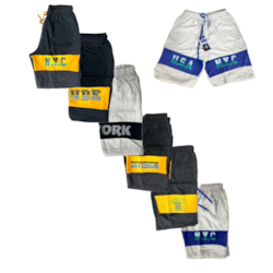 Shorty Męskie Z Nadrukiem Gładkie