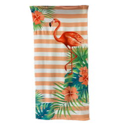 Ręcznik plażowy Czerwony flaming  2