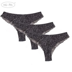 Stringi damskie szare Raj-Pol