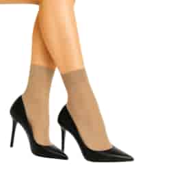 Skarpety damskie Lycra beżowe 15den 2-PAK