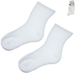 Skarpety damskie gładkie białe