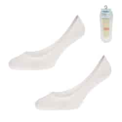 Baleriny damskie z silikonem białe Raj-Pol