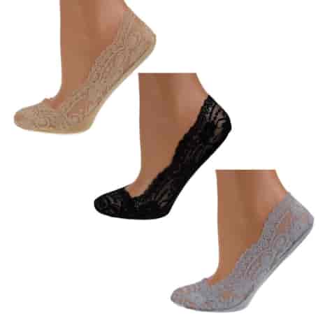 Baleriny koronkowe z silikonem Raj-Pol PREMIUM