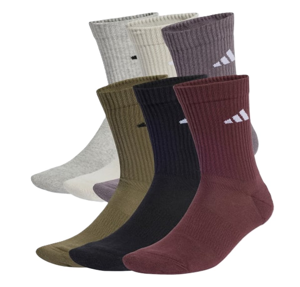 ADIDAS 6 PACK SOCKS NEW LOGO CREW PACK - JP1716 -