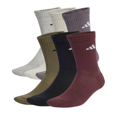 ADIDAS 6 PACK SOCKS NEW LOGO CREW PACK - JP1716 -