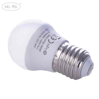 Żarówka LED 5W E27 G45. Barwa: Ciepła