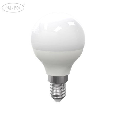 Żarówka LED 7W E14 G45 Kulka. Barwa: Zimna