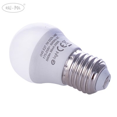 Żarówka LED 5W E27 G45. Barwa: Neutralna