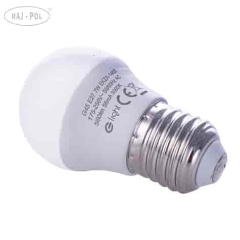 Żarówka LED 7W E27 G45. Barwa: Zimna